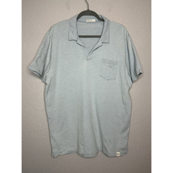 Marine Layer Other - Marine Layer Large Light Blue Short Sleeve Polo Shirt Casual Workwear